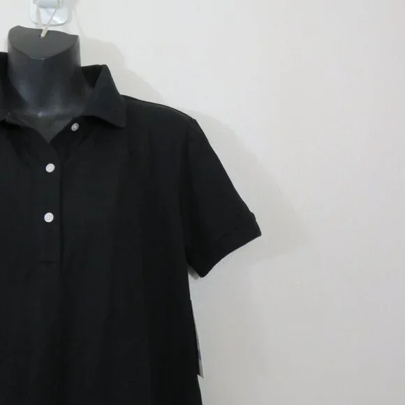 Tuckernuck Size Small Black Pique May Polo Dress Short Sleeve Casual Cotton NEW - Picture 5 of 6